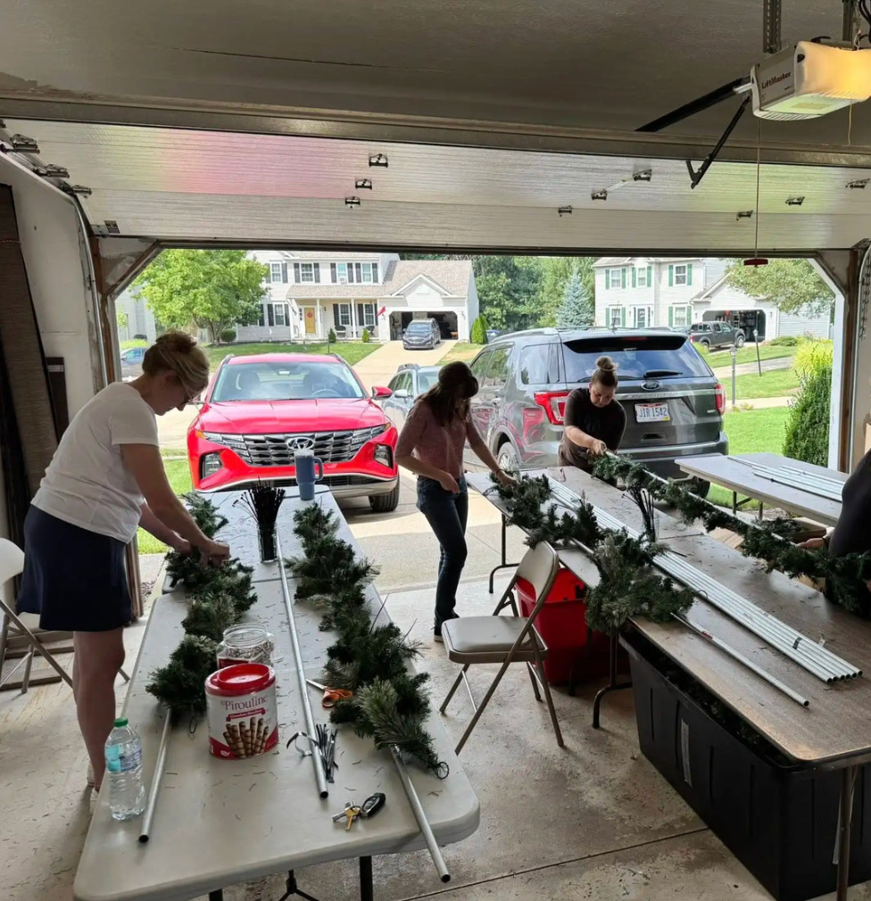 Pine Cross Christmas Display